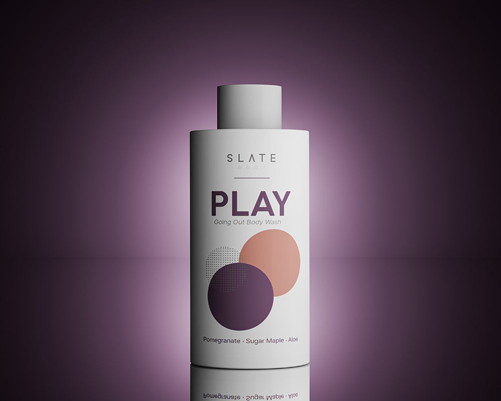 SLATE Body PLAY Going Out Body Wash – Pomegranate, Sugar Maple & Aloe