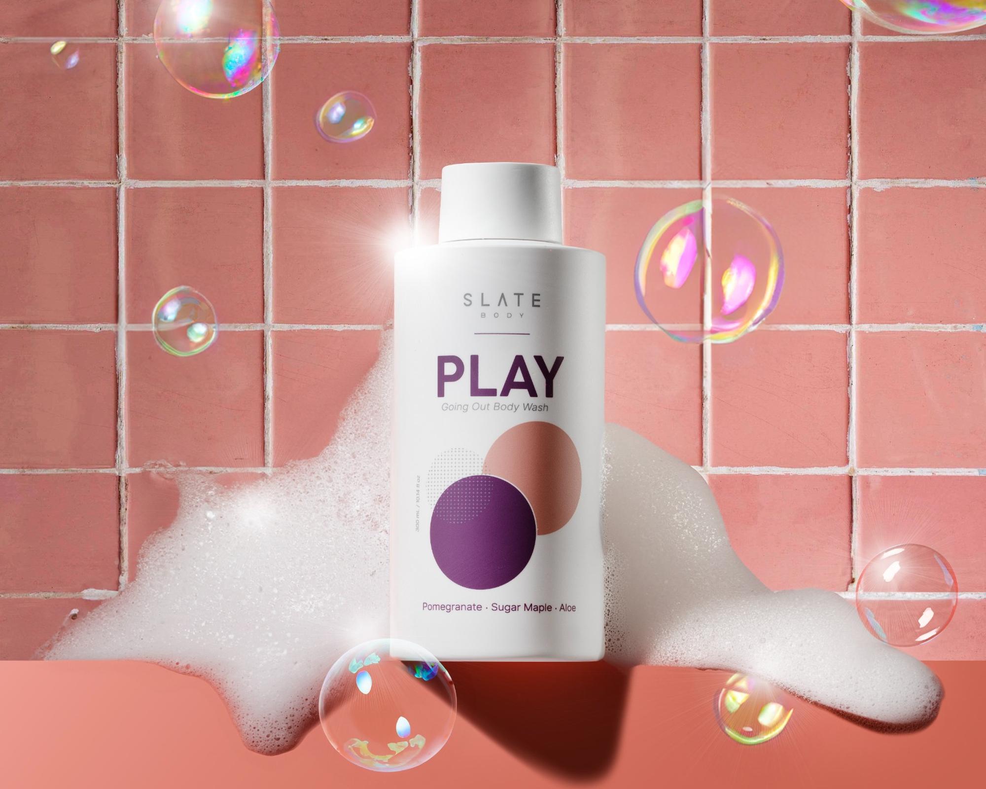 Pre-party skin prep. A playful body wash with pomegranate, sugar maple & aloe. Hydrating, fun, and made to make you smell unreal.